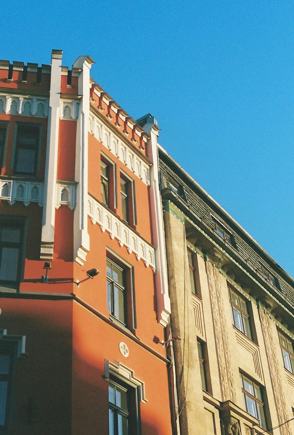 a building with a clock on the front of it