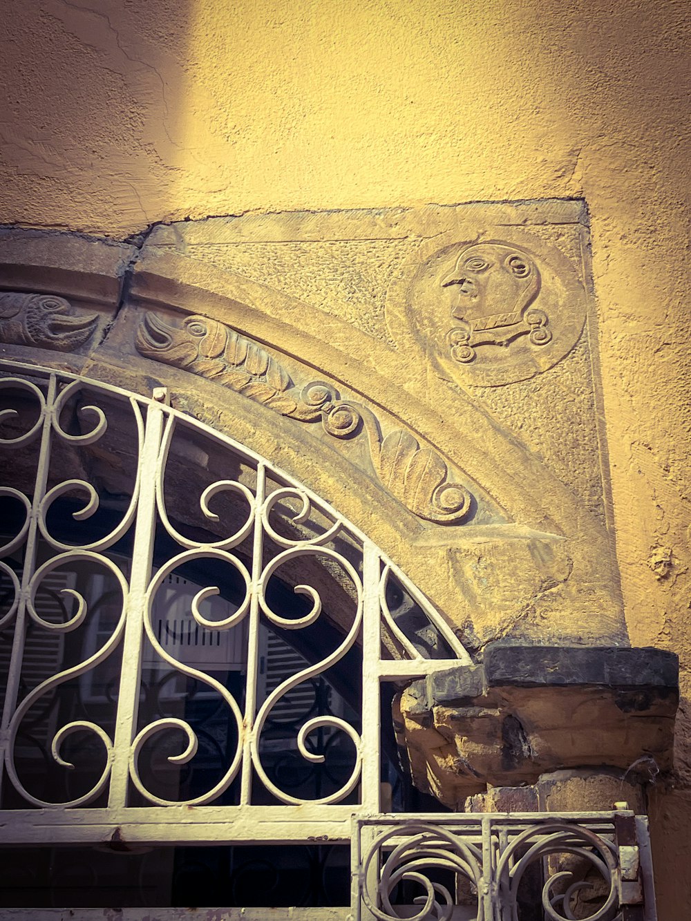 a close up of a window on a building