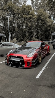 A sleek automotive influencer showcasing a modified car.