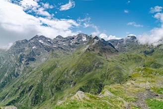 A breathtaking view of a mountain landscape showcasing adventure tourism.