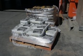 A close-up of quality sand and gravel in bags ready for delivery.