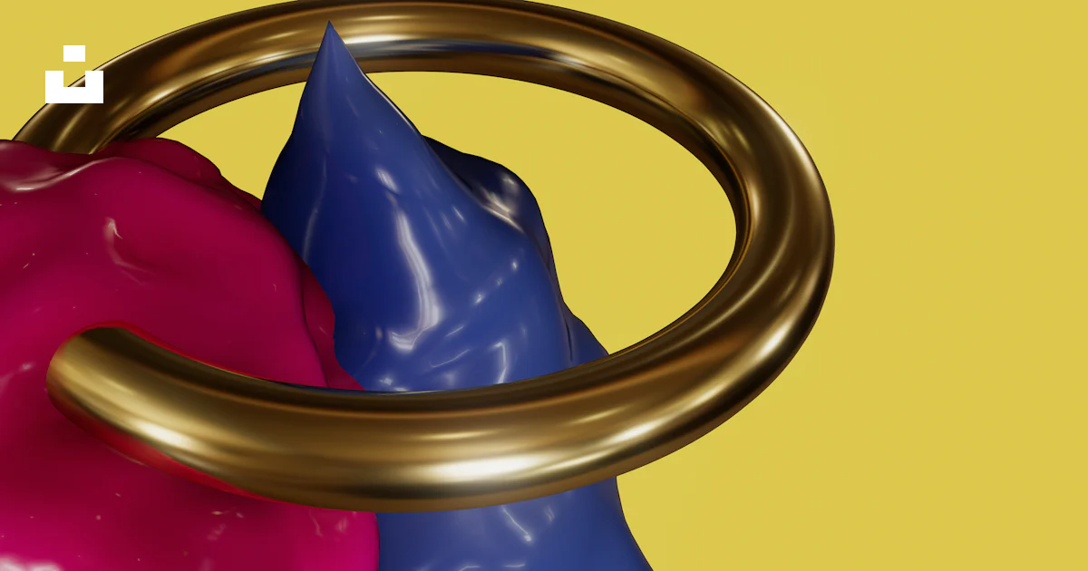 A close up of two different colored objects photo – Free Salvapantalla ...