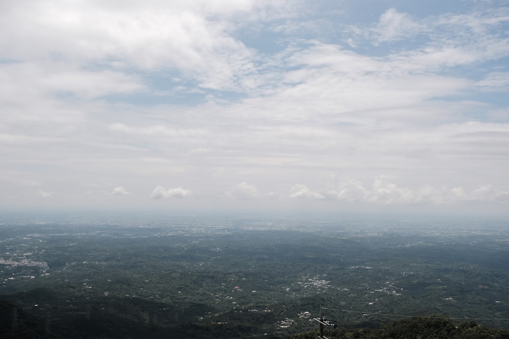 a view of a valley from a high point of view