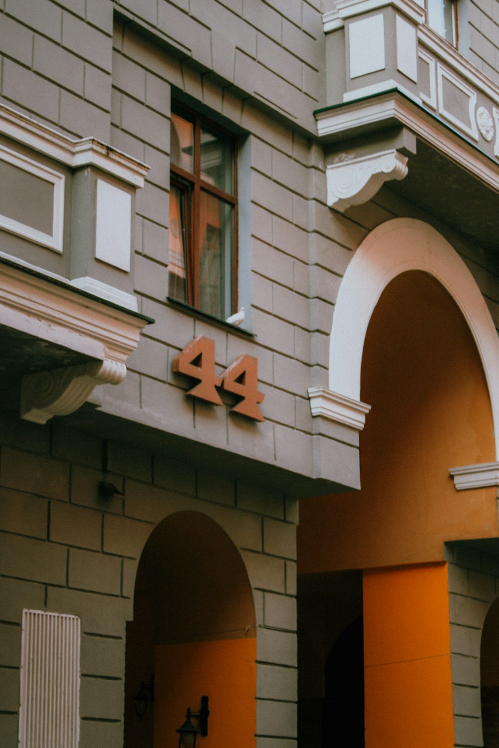 a building with a clock on the front of it