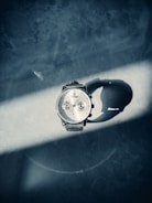 Product photography showcasing a stylish watch with sharp focus and soft shadows.
