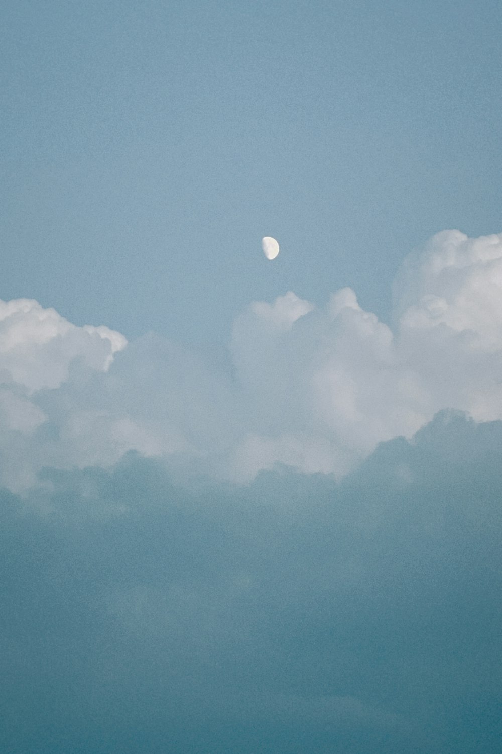 a plane flying in the sky with the moon in the background