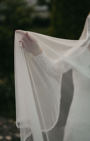 A collection of elegant veils and accessories.