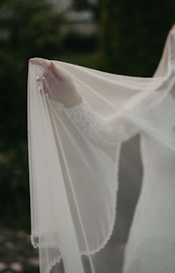 White Veil Abaya