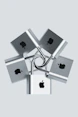 mini locks with apple logo