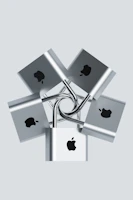 mini locks with apple logo