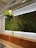 A beautifully designed vertical garden installation in a modern living room.