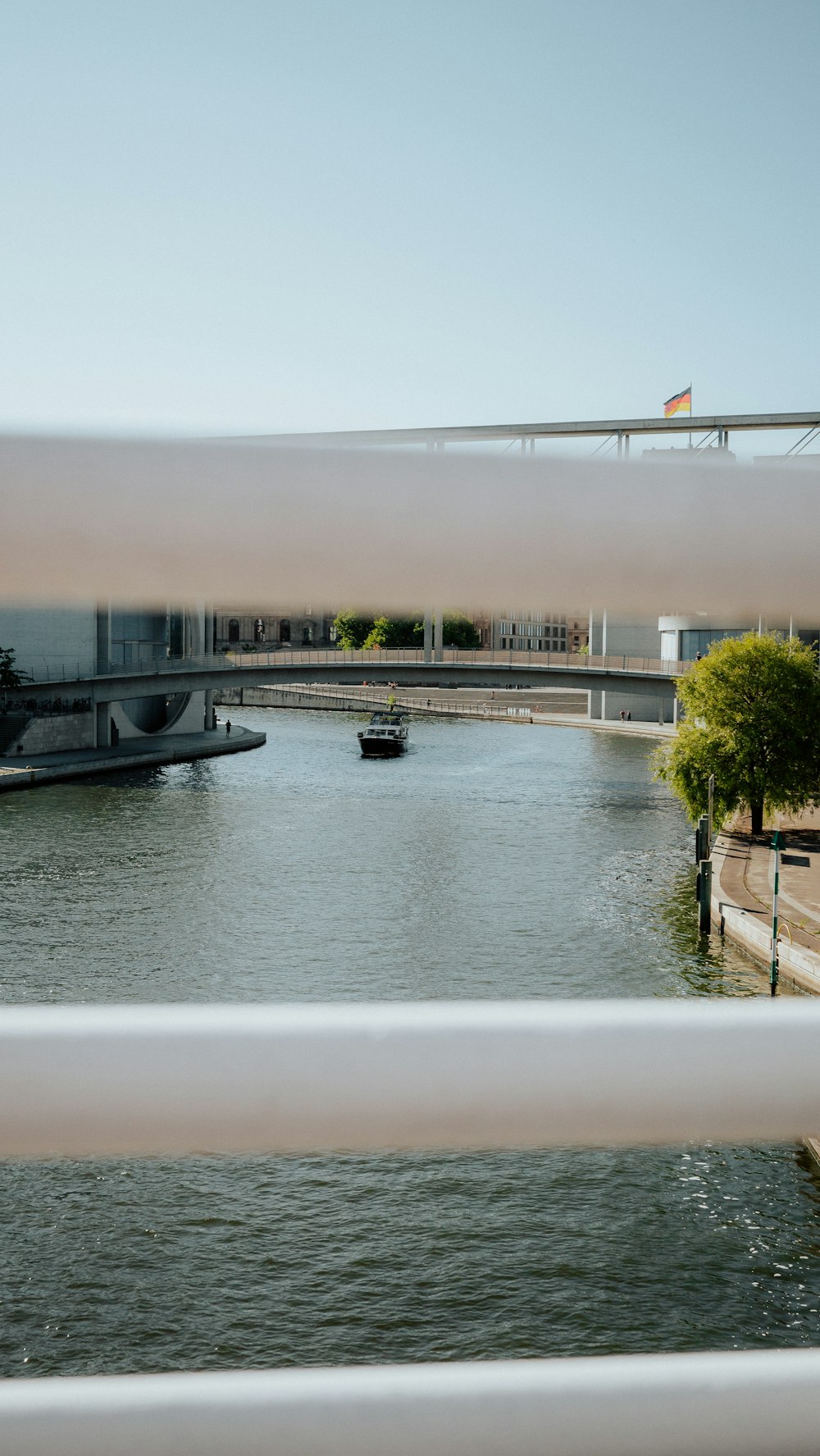 a view of a river from a bridge