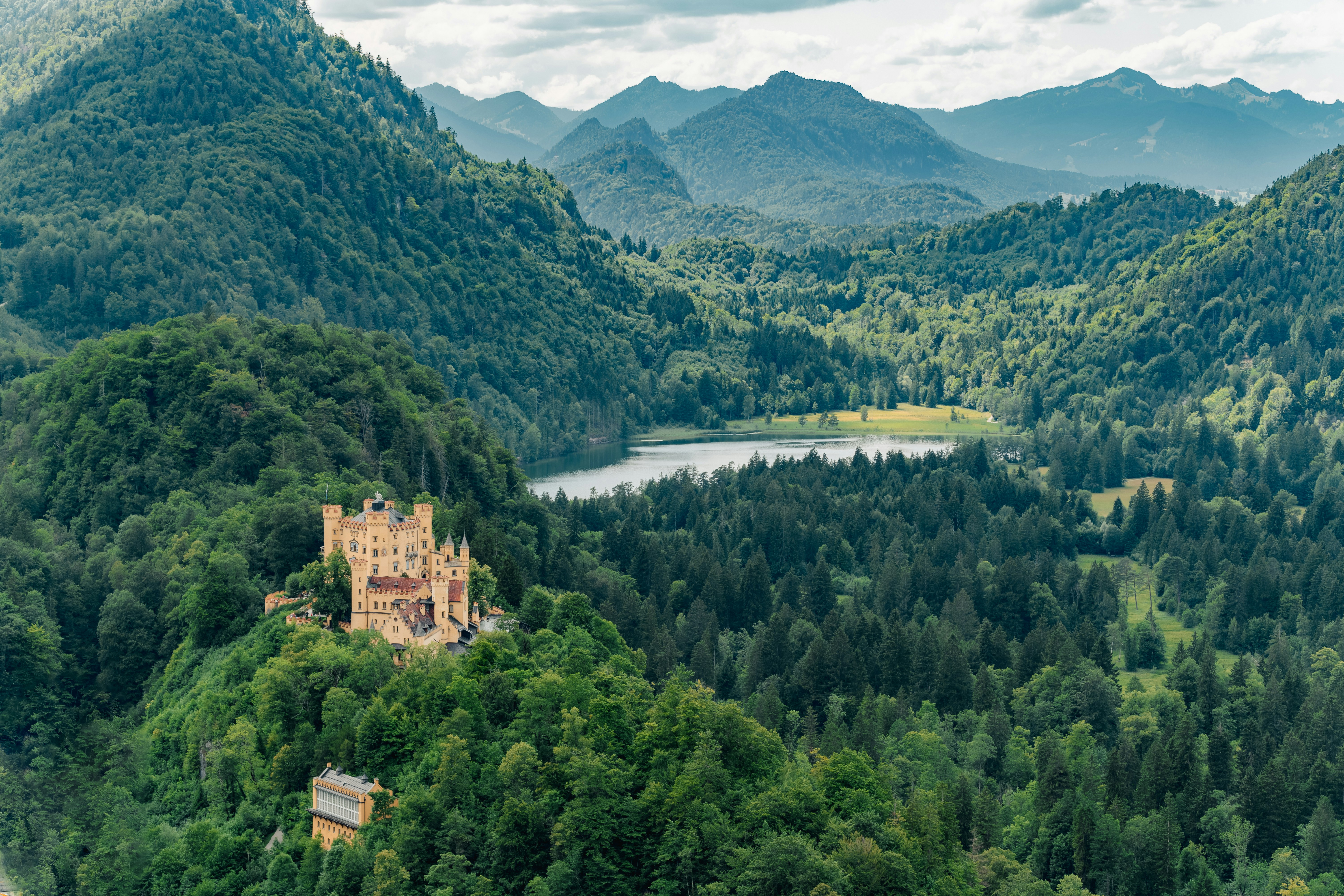 Eine Burg mitten im Wald