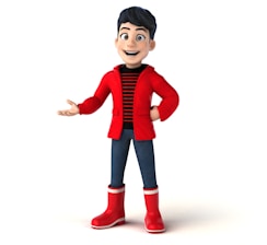 A quirky cartoon character holding a sign that says 'Redirecting with a wink!'