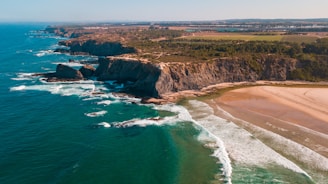 A picturesque landscape of the Romanian seaside.