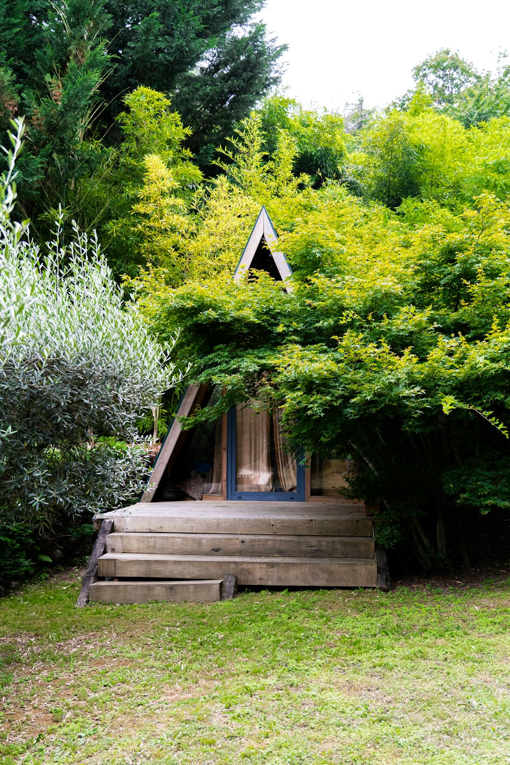 a house with steps leading up to it