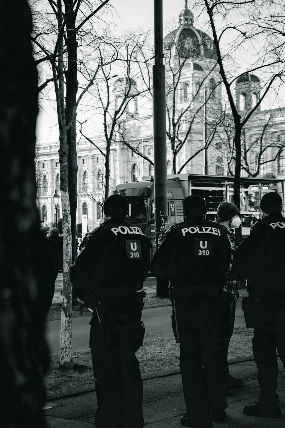 a group of police officers standing next to each other