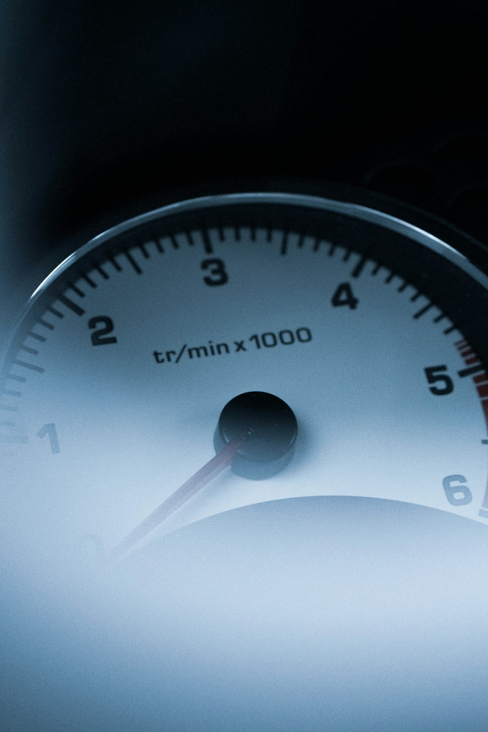 a close up of a speedometer in a vehicle