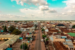 An aerial view of a bustling cityscape, representing the diverse property market across England and Wales.