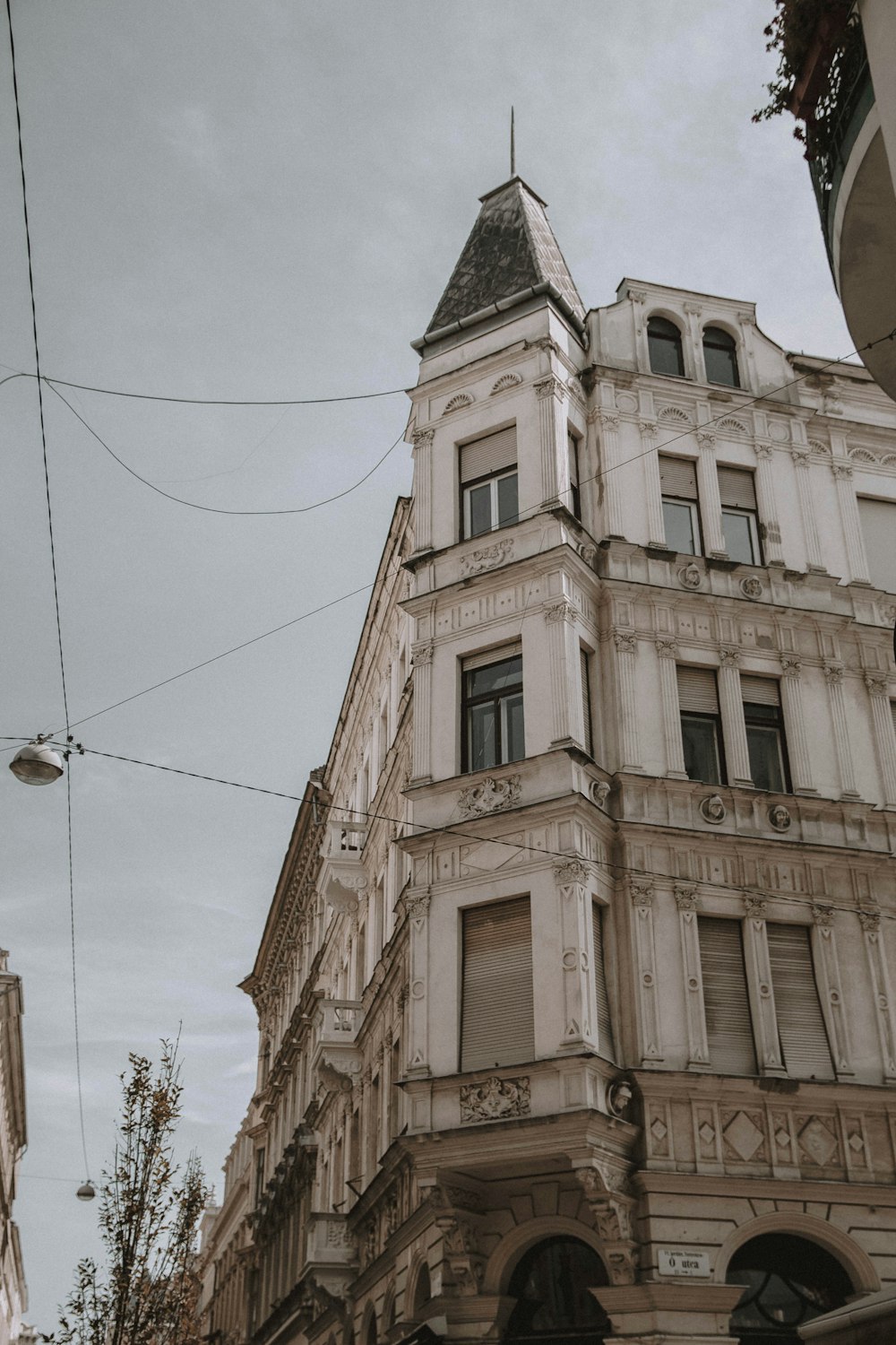 a tall building with a clock on the side of it