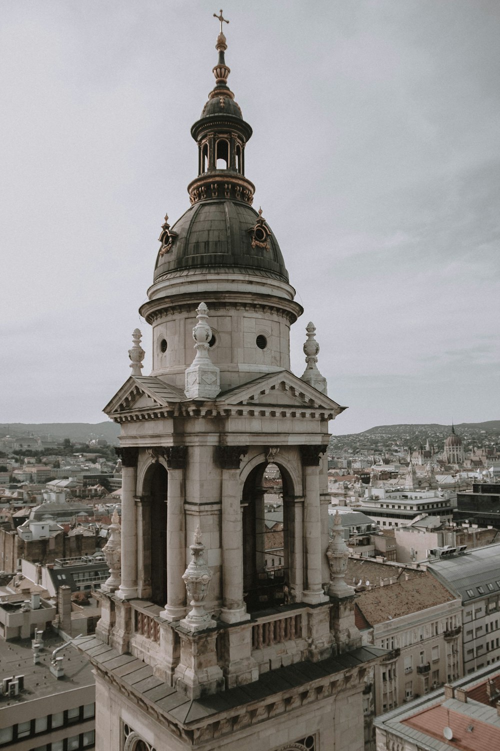 a tall tower with a clock on top of it