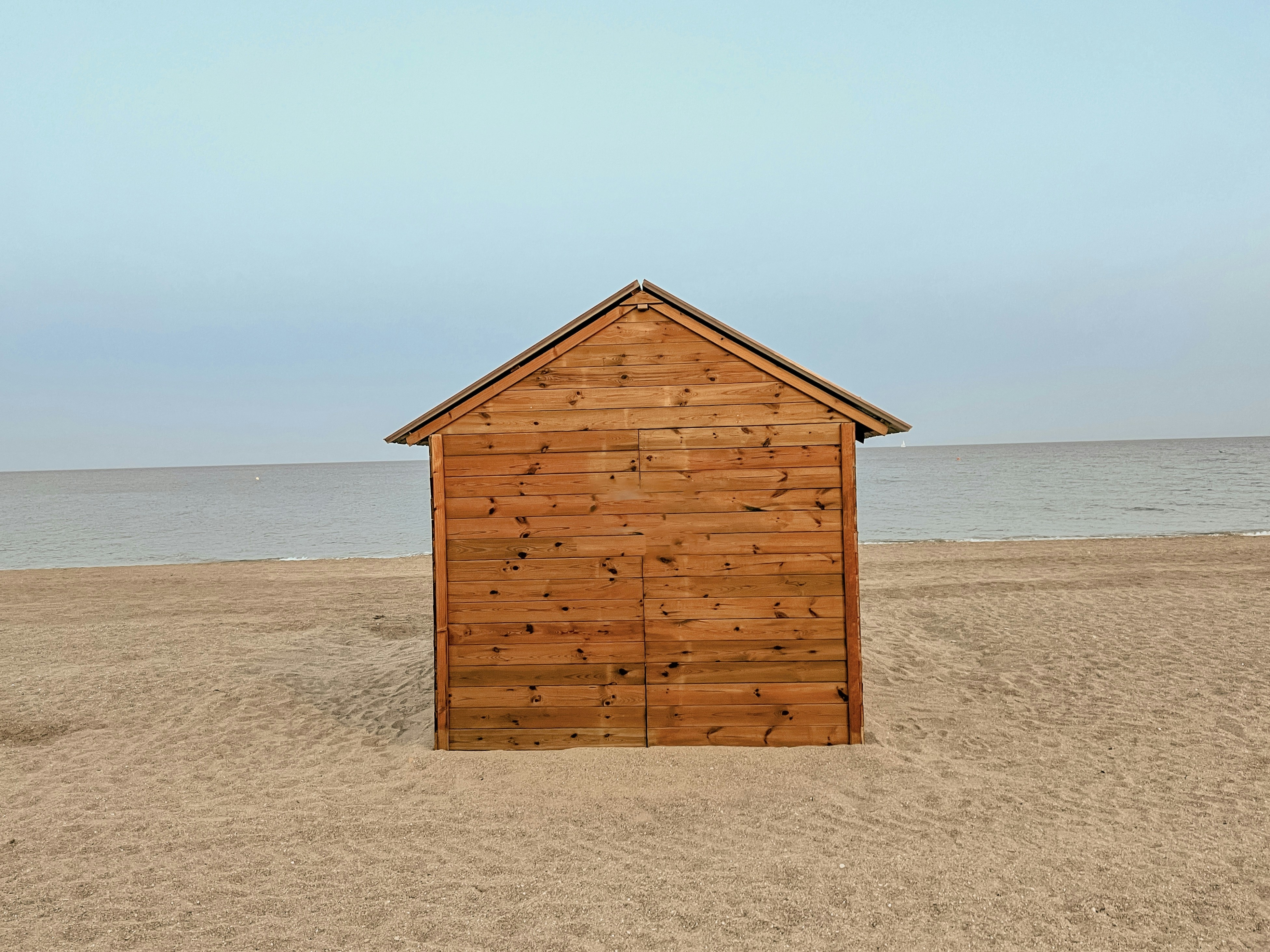 Little wooden house near the beach
