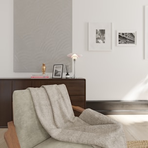 A cozy apartment interior with modern decor.