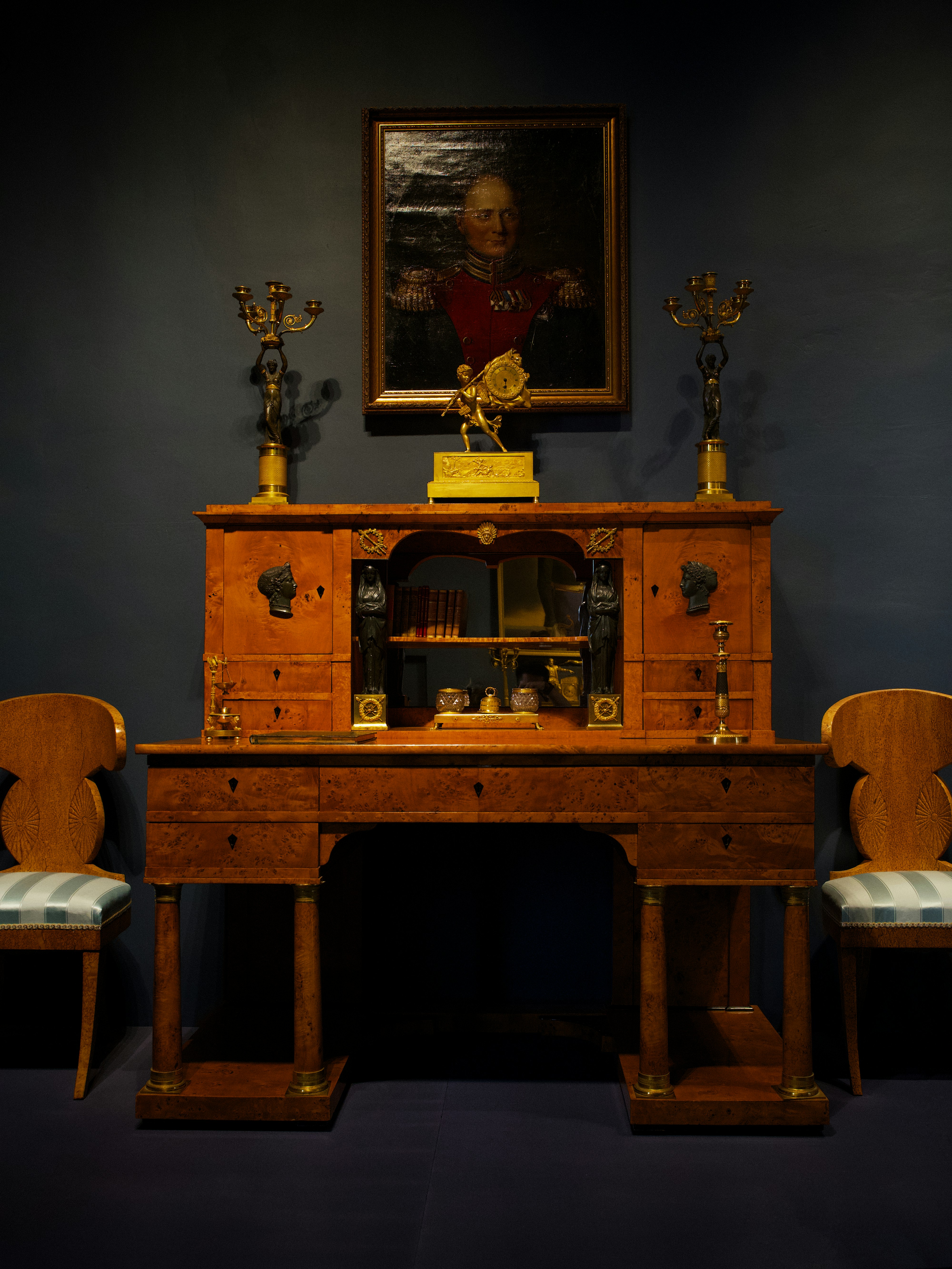 Vintage Oak Writing Desk