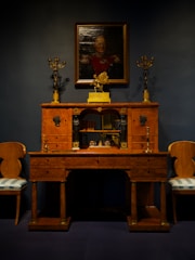 An elegant office desk showcasing craftsmanship.