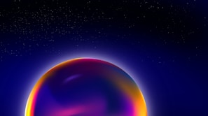 A glowing pineal gland illuminated against a cosmic starfield background.