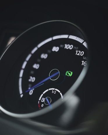 Close-up of the Hino 500 Series dashboard showing Euro4 emission standard indicators.