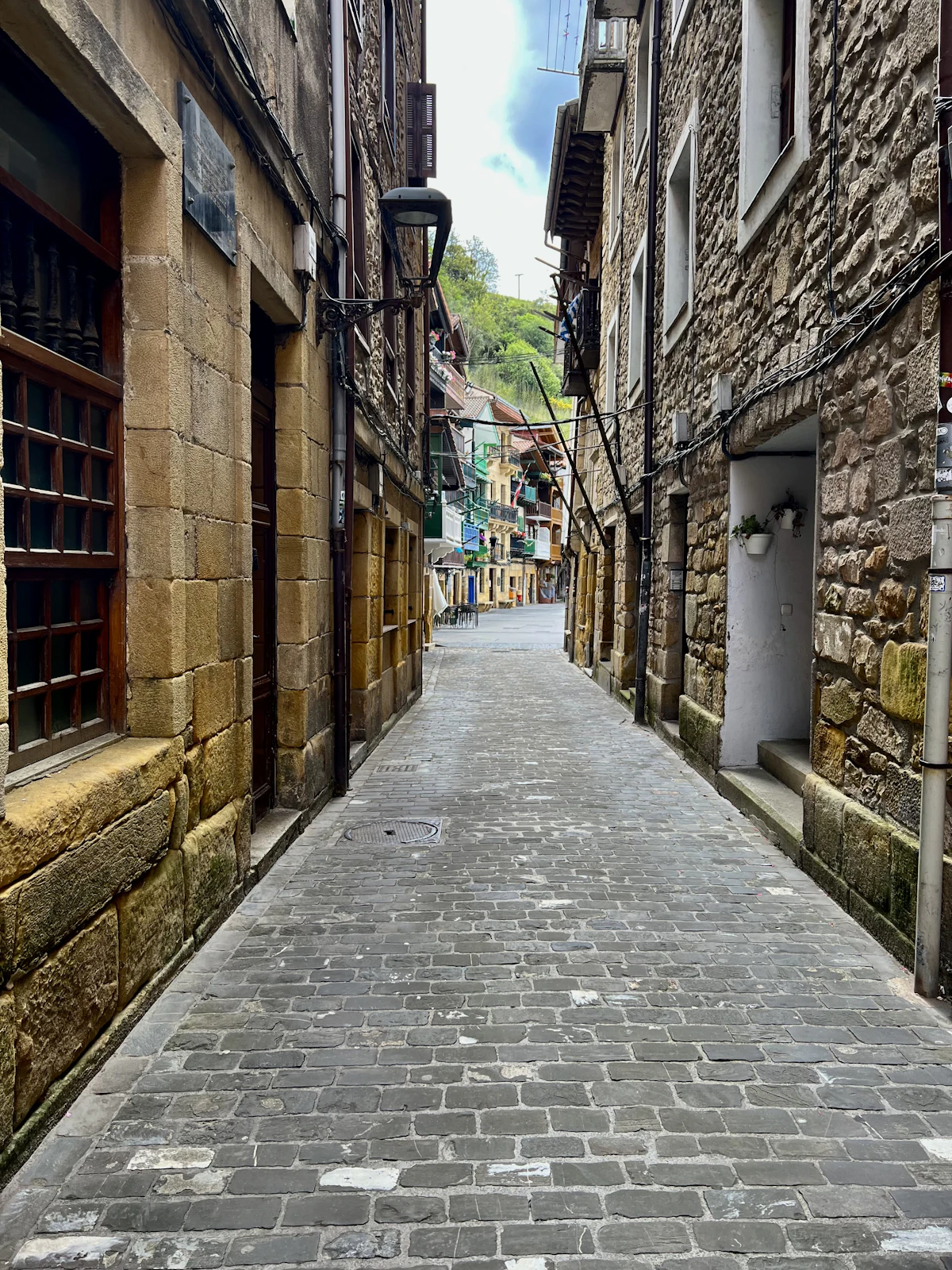 Tbilisi old town with colorful balconies and Narikala fortress on the hill
