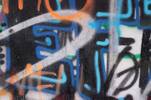A colorful wall art piece showcasing abstract designs.