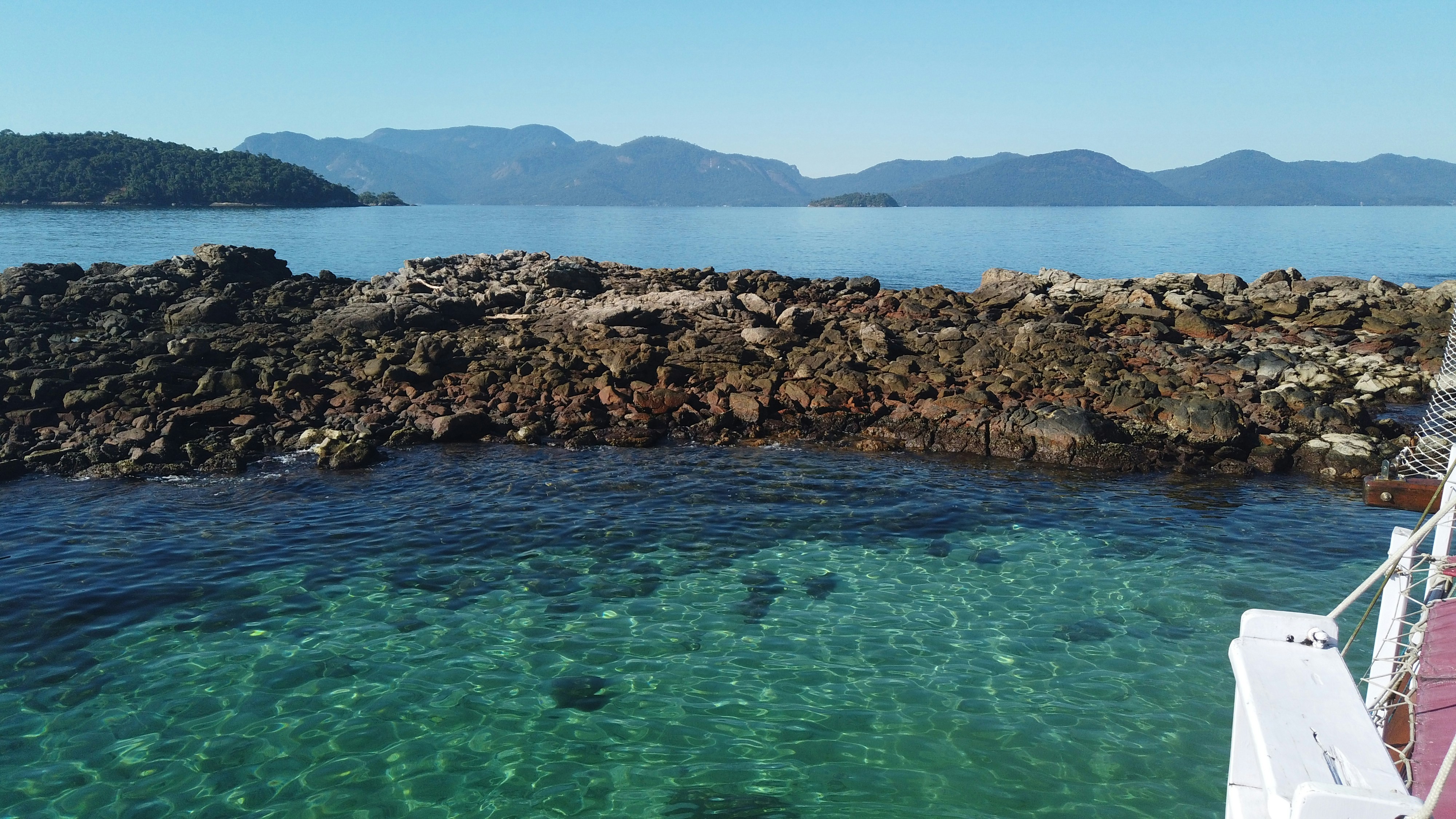 a boat that is sitting in the water
