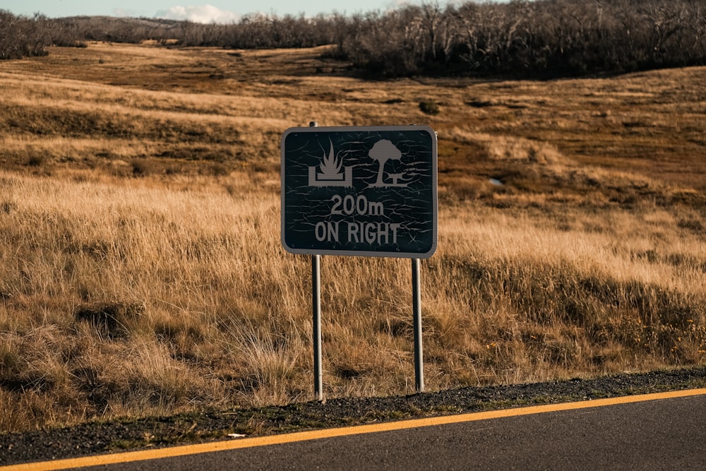 a highway sign on the side of a road