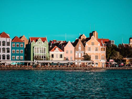 Colorful buildings in the capital city of Willemstad.