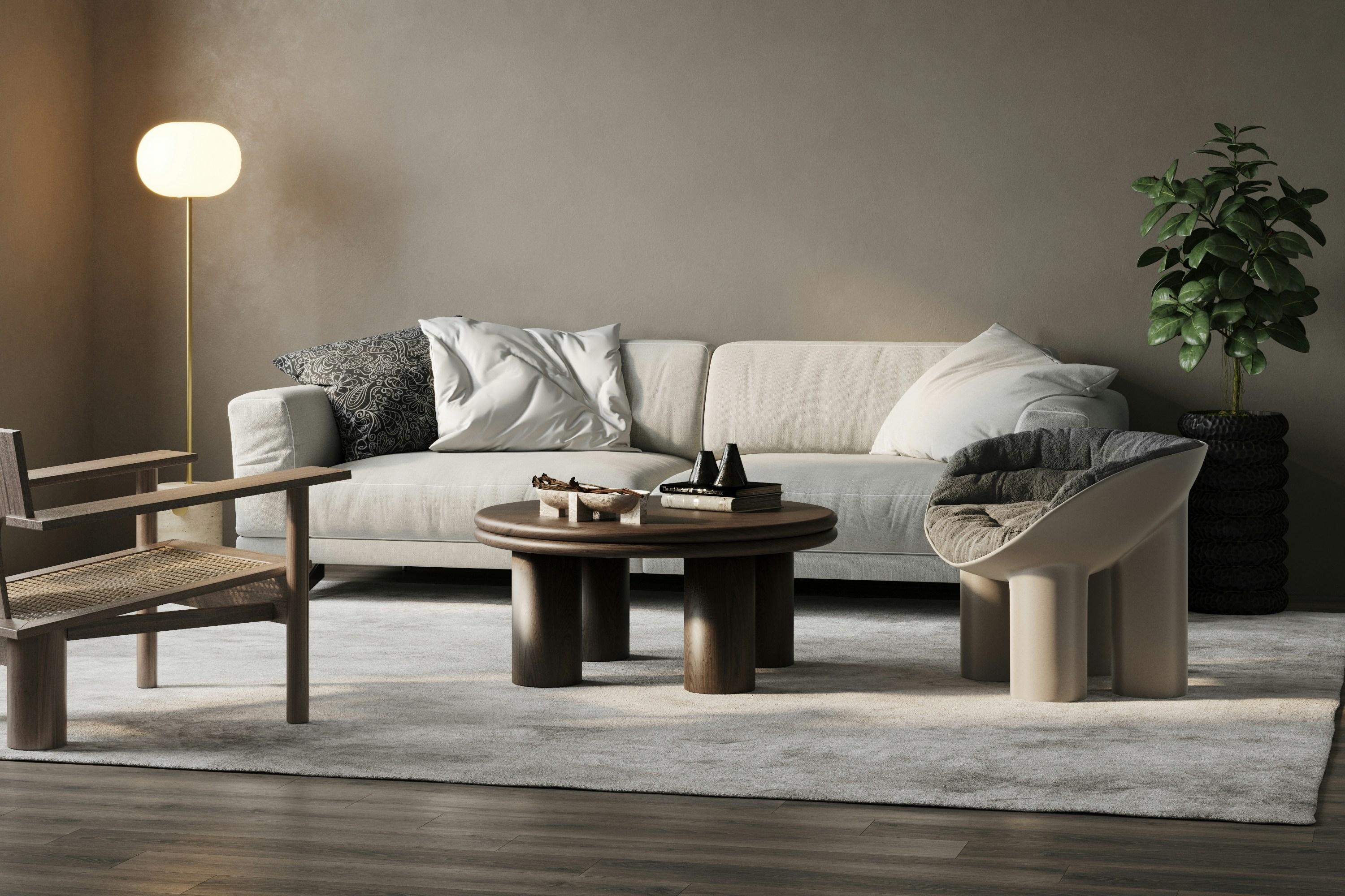 Living Room Design \u0026 Rendering
