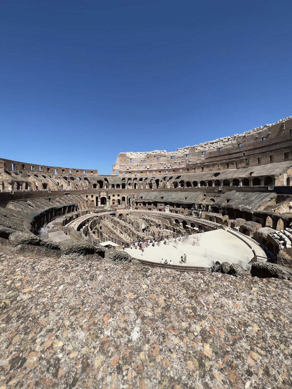 the interior of an ancient roman amphit