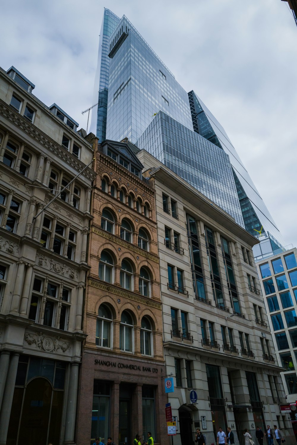 a group of buildings that are next to each other