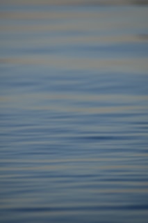 A tranquil water scene with gentle ripples reflecting the sky.
