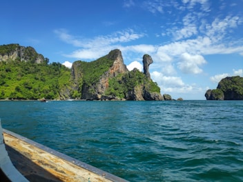 a boat traveling through a body of water