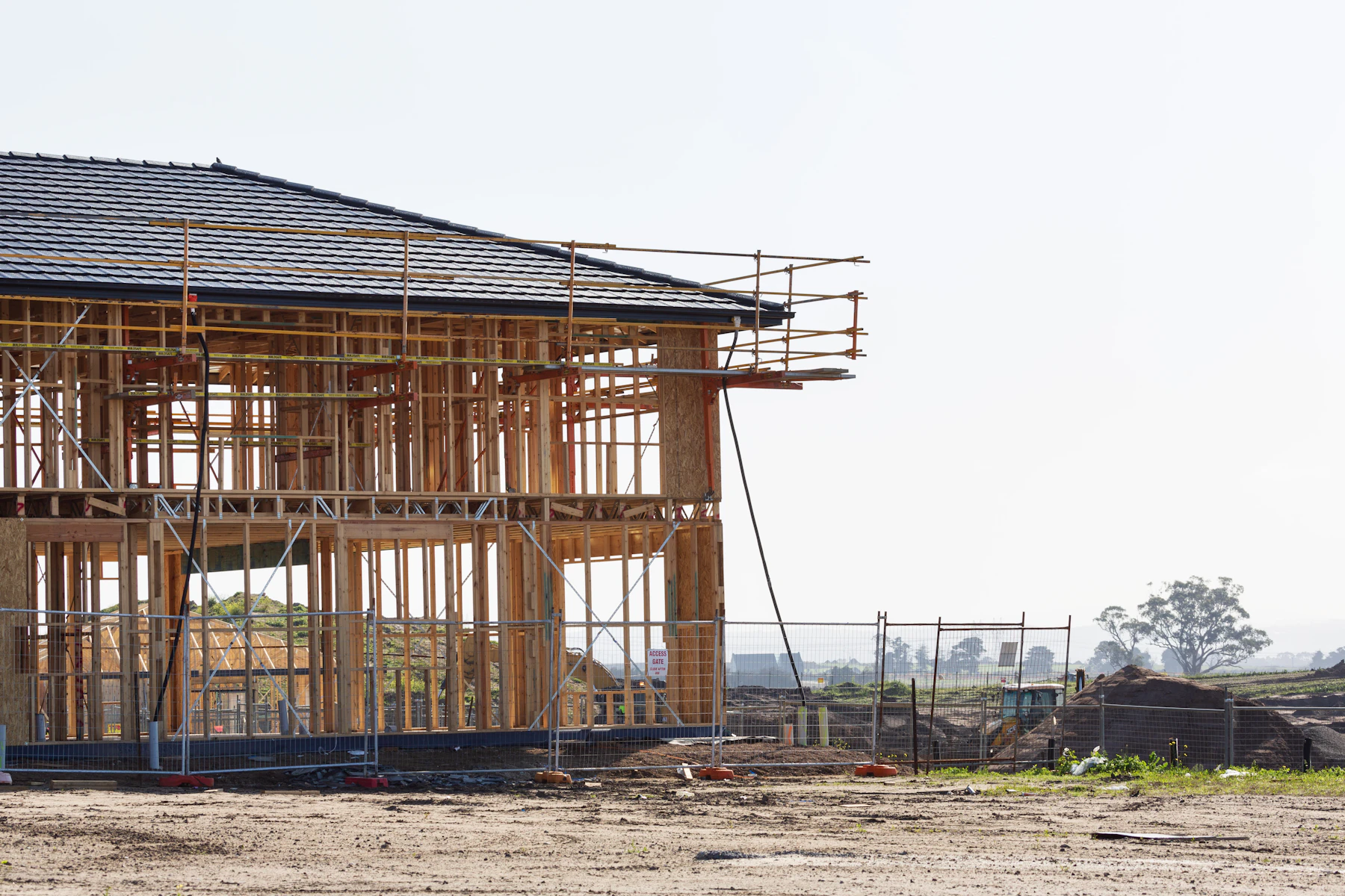 Chantier de charpente et couverture