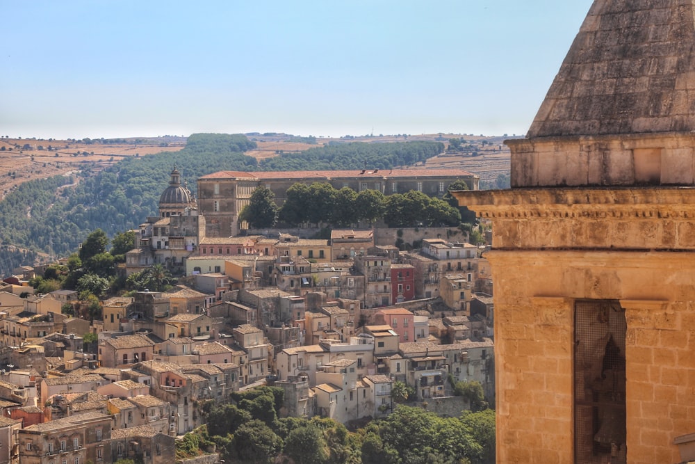 a view of a city from a high point of view