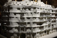 An intricate 3D model showcasing futuristic architectural design.