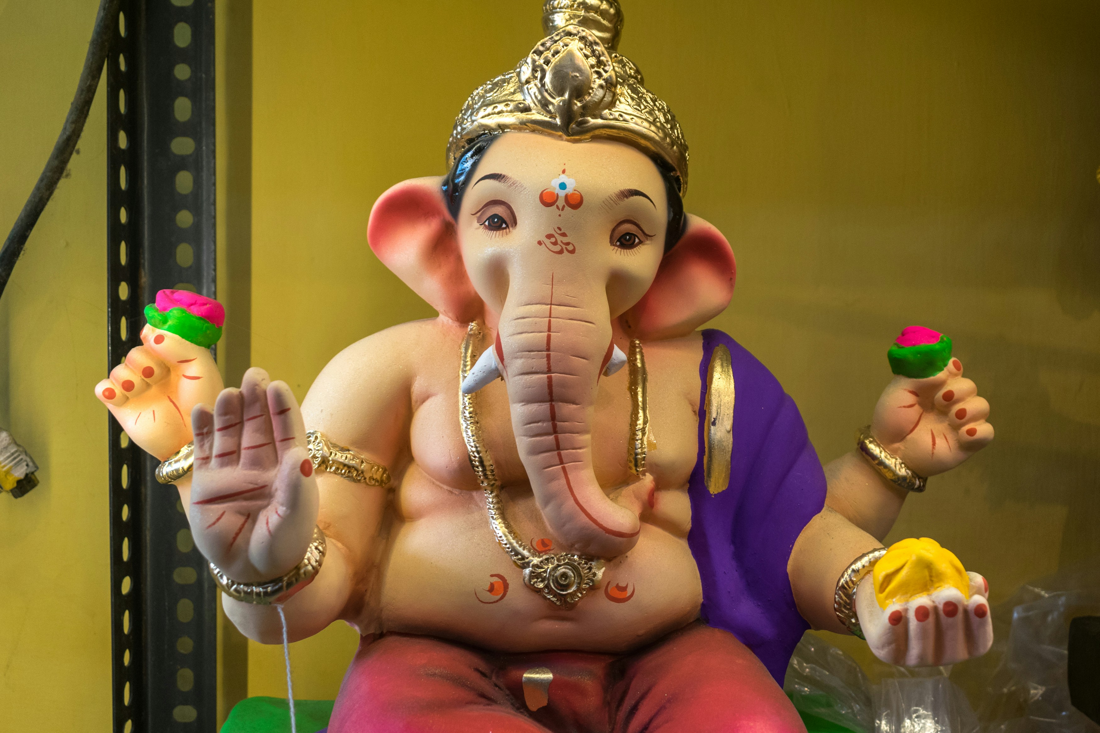Antique Ganesha Sculpture Figurine