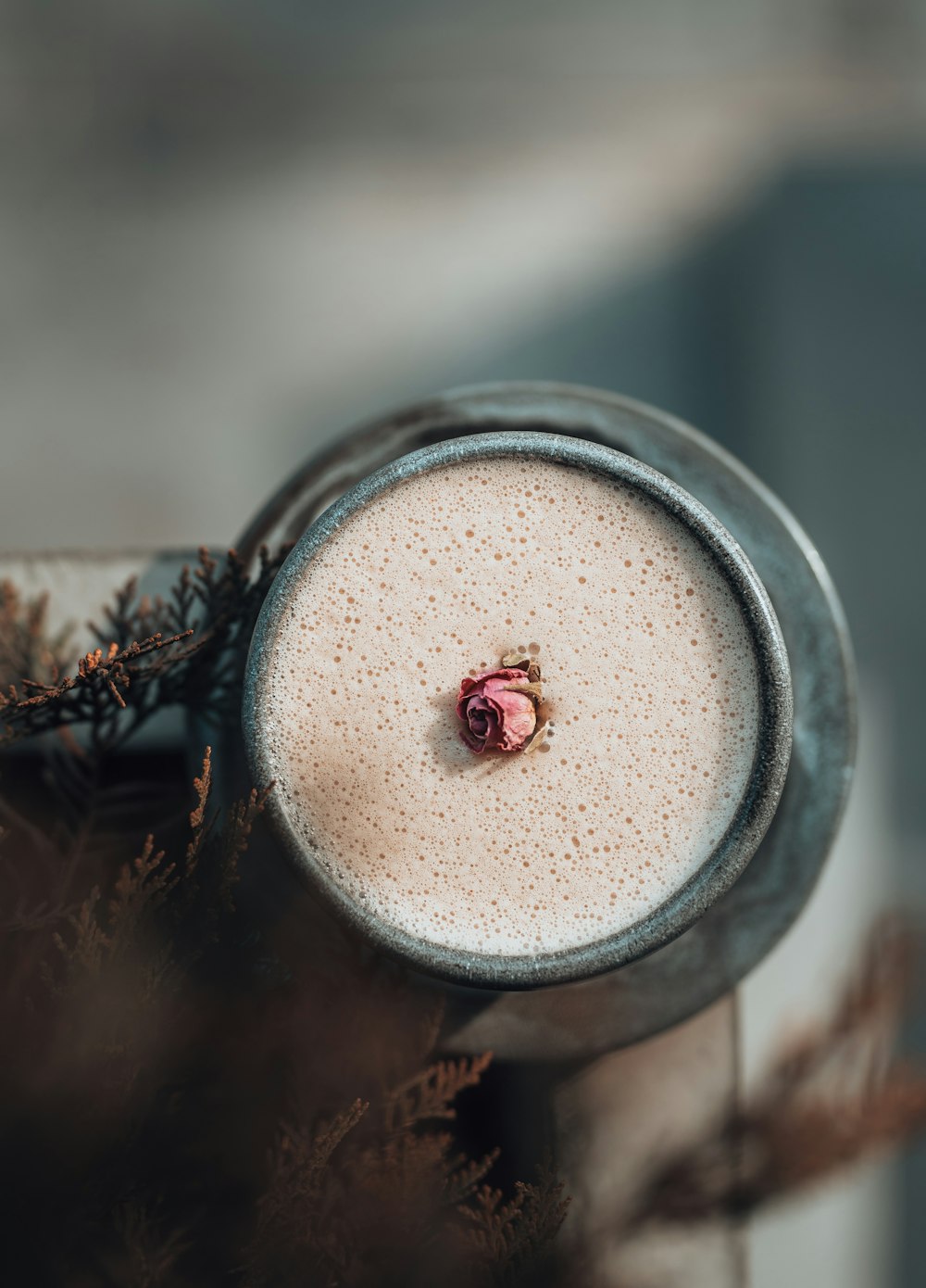 a close up of a cup of coffee