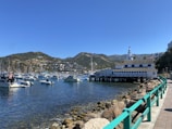 a harbor filled with lots of boats on a sunny day