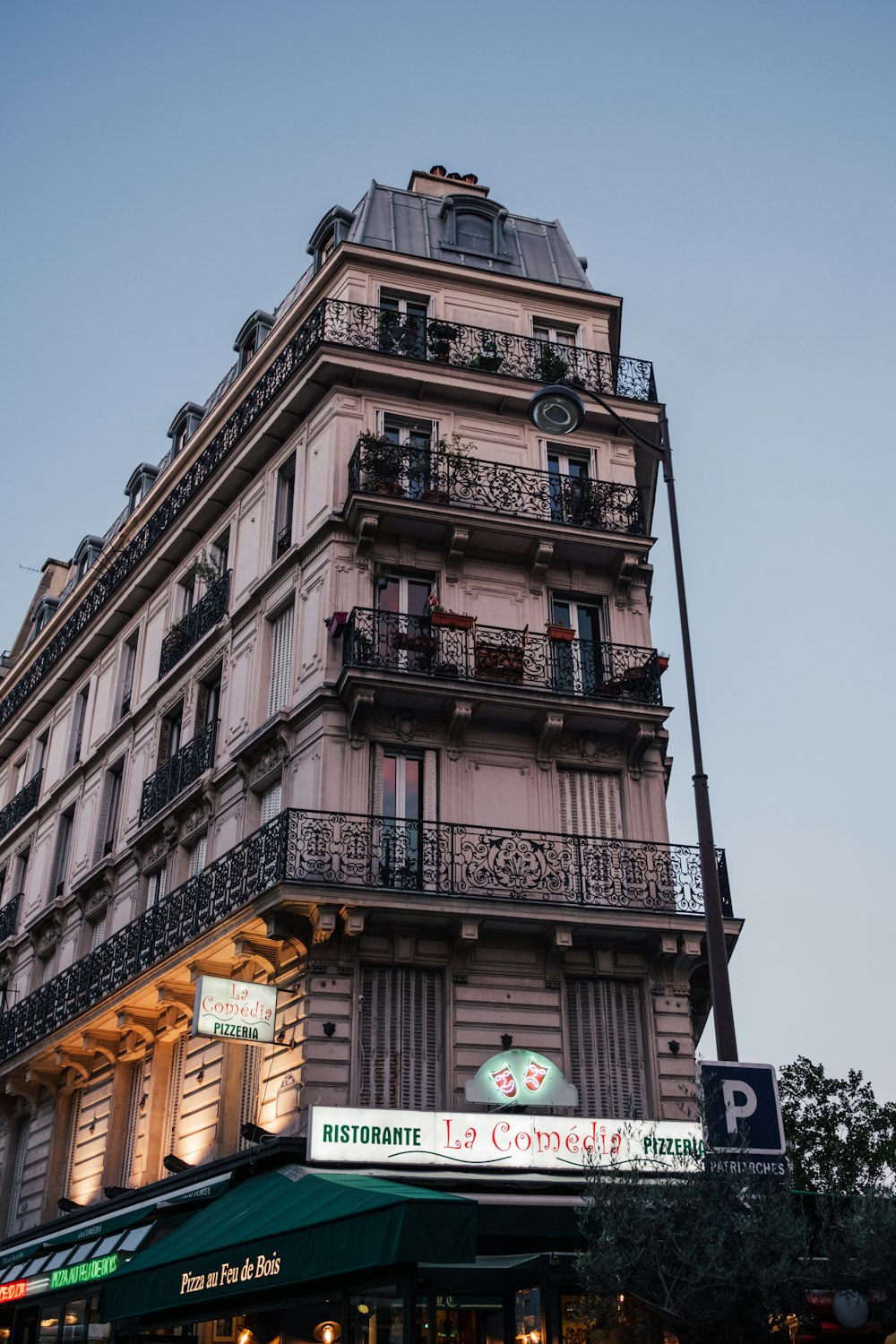 a tall building with balconies and balconies on the balconies