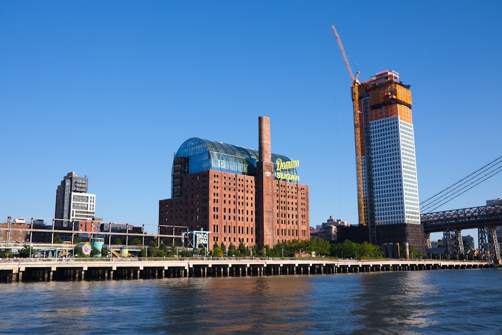 a large body of water in front of a city