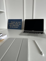 An inviting workspace filled with inspiring books and documents.